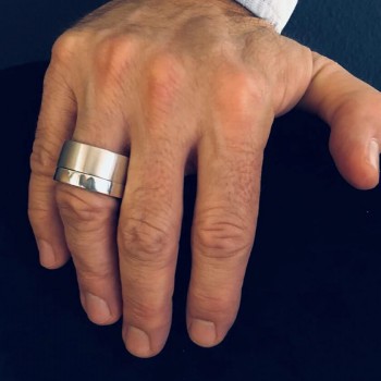 Bague double anneau homme online